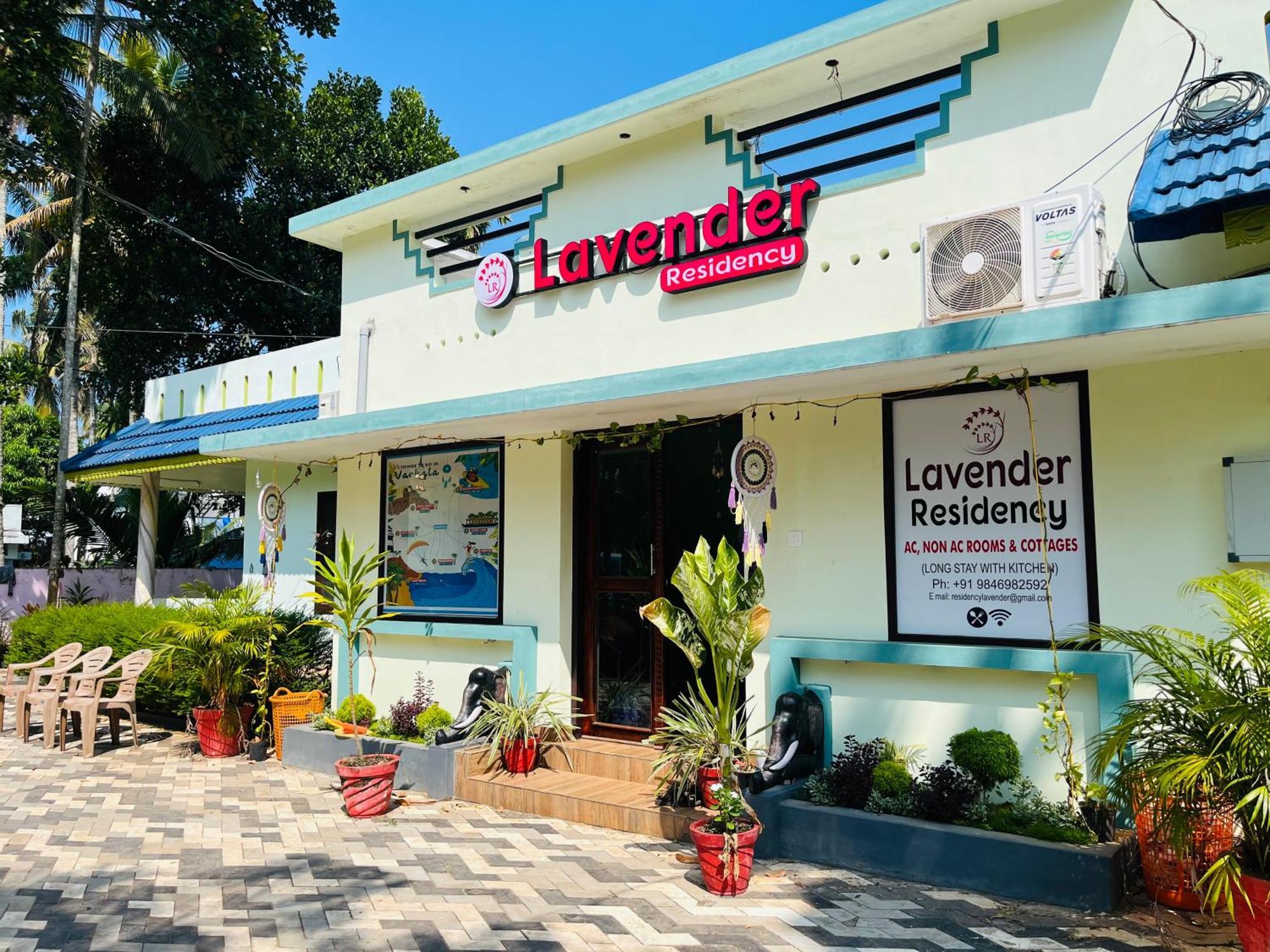 Lavender Residency Bed & Breakfast Varkala Exterior foto